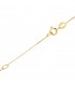 Vista de la cadena finita del collar diamantes Meena oro amarillo 18 kilates