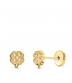Kinder-Ohrringe 750er Gold Kleeblatt 21349