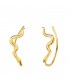 Orecchini lobo lunghi oro 18kt, modello rampicanti Serpente | Gioielli donna