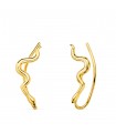 Pendientes Trepadores Serpiente Oro 18K