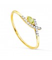 Anillo Meraki Oro 18K Cross Peridoto