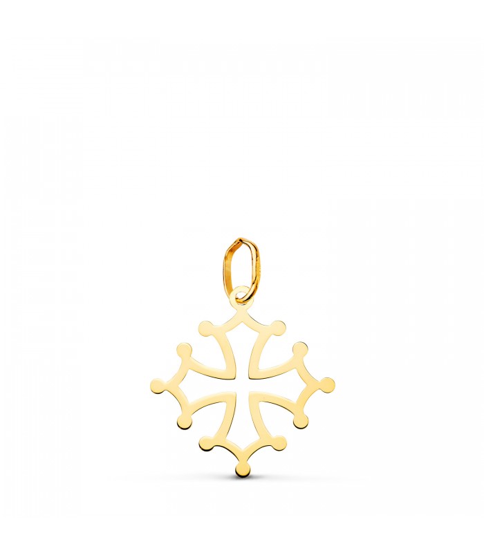 Colgante Cruz de Occitania 17mm Oro 18K - joyas online - joyería de oro -  cruz ocitana, cruz cátara