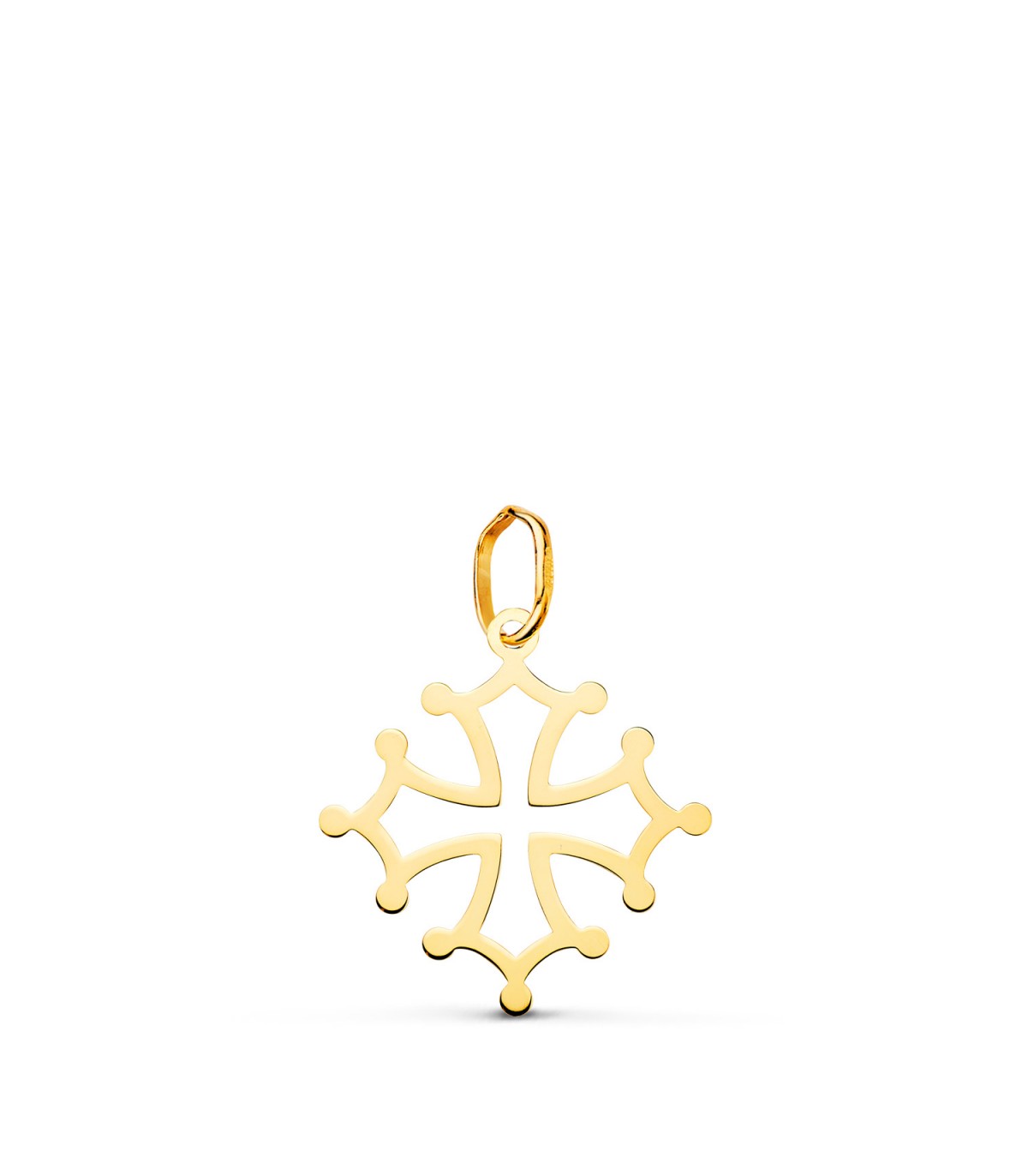 Colgante Cruz de Occitania 17mm Oro 18K - joyas online - joyería de oro -  cruz ocitana, cruz cátara