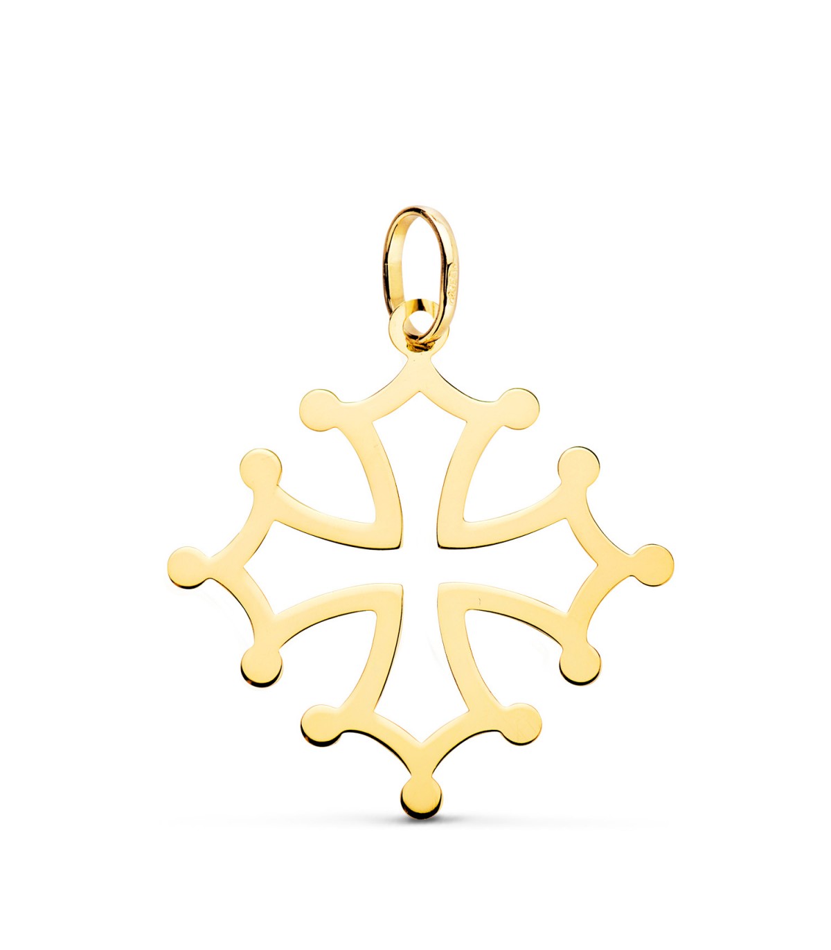 Anhänger 750 Gold Tolosanerkreuz 26 mm – christliches Symbol und Schmuck online kaufen
