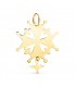 Pendentif Croix Huguenote 32mm Or 18K