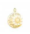 Colgante Oro 18K Sol y Luna