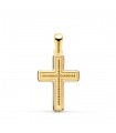 Cruz Bolitas Oro Amarillo 18K 19mm