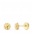 Clous d'oreilles Bébé Ondes Or 18K 4.5mm