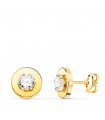Boucles d'oreilles Femme Chaton Or 18K 7.5mm