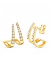 Boucles d'oreilles Meraki Or 18K Double
