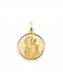 Medalla Virgen de los Desamparados Oro 18k 20mm Bisel