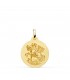 Medaglia San Giorgio oro 18kt 18mm satinata, medaglie sacre