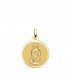 Medalla Virgen Inmaculada Oro 18K 18mm Brillo - medallas de oro - colgantes de vírgenes