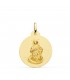 Medalla Virgen Inmaculada Oro 18K 22mm Mate - Nuestra señora inmaculada concepción - medallas de vírgenes
