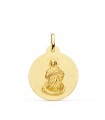 Médaille Vierge Immaculée Or 18K 22mm Mate
