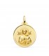 Medalla Virgen Perpetuo Socorro Oro 18K 22mm Bisel - medallas vírgenes