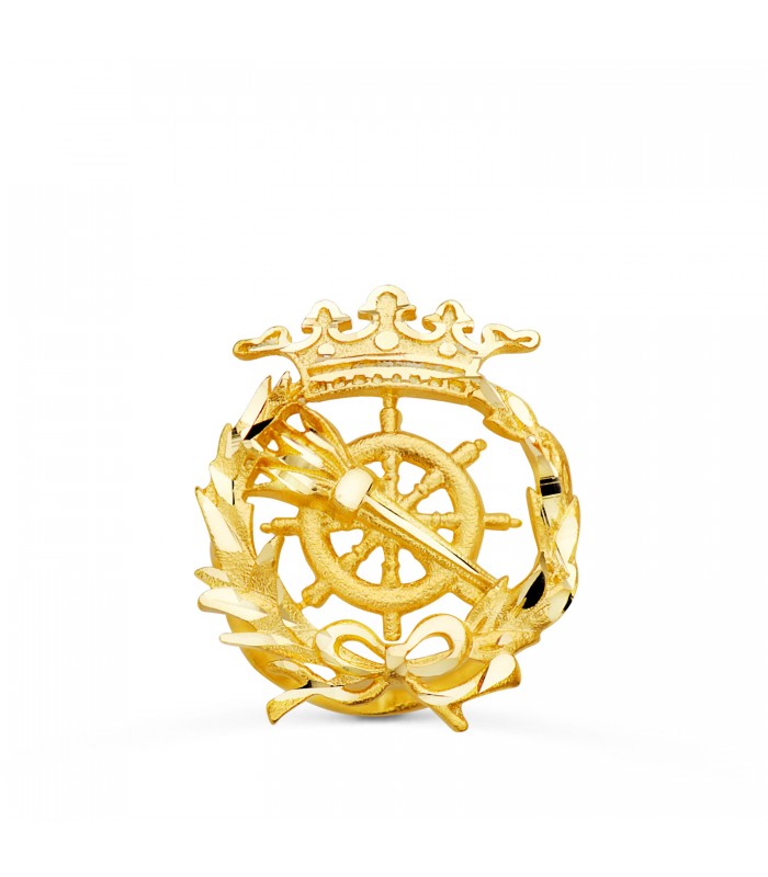 Insignia Ciencias políticas Oro 18K - Pin profesiones - carreras universitarias - emblema, escudo de oro