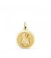 Jungfrau der Hilflosen Medaille 18K Gelbgold P3100-816