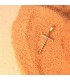 Pendentif de croix lisse Or Jaune 18 K. Mesure: 26 mm