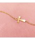 Detalle de la pulsera cruz de la vida - pulseras para mujer, pulseras de oro