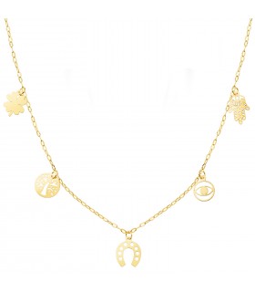 Halskette Damen Lebensbaum 750er Gelbgold 22266