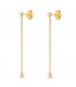 Kettenohrringe für Damen – Lange Ohrringe mit Goldkette, Party-Ohrringe.