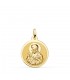 Medaglia Sacro Cuore di Gesù Oro 18Kt 18 mm, finitura lucida e satinata | Medaglie sacre e Gioielli religiosi