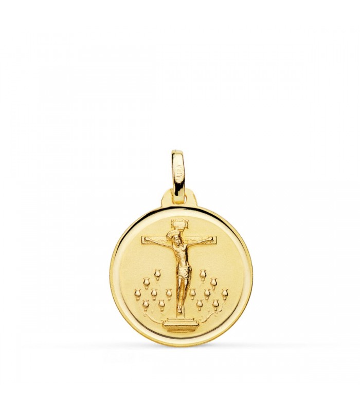 Médaille Christ Laguna Or 18K Biseauté 18mm