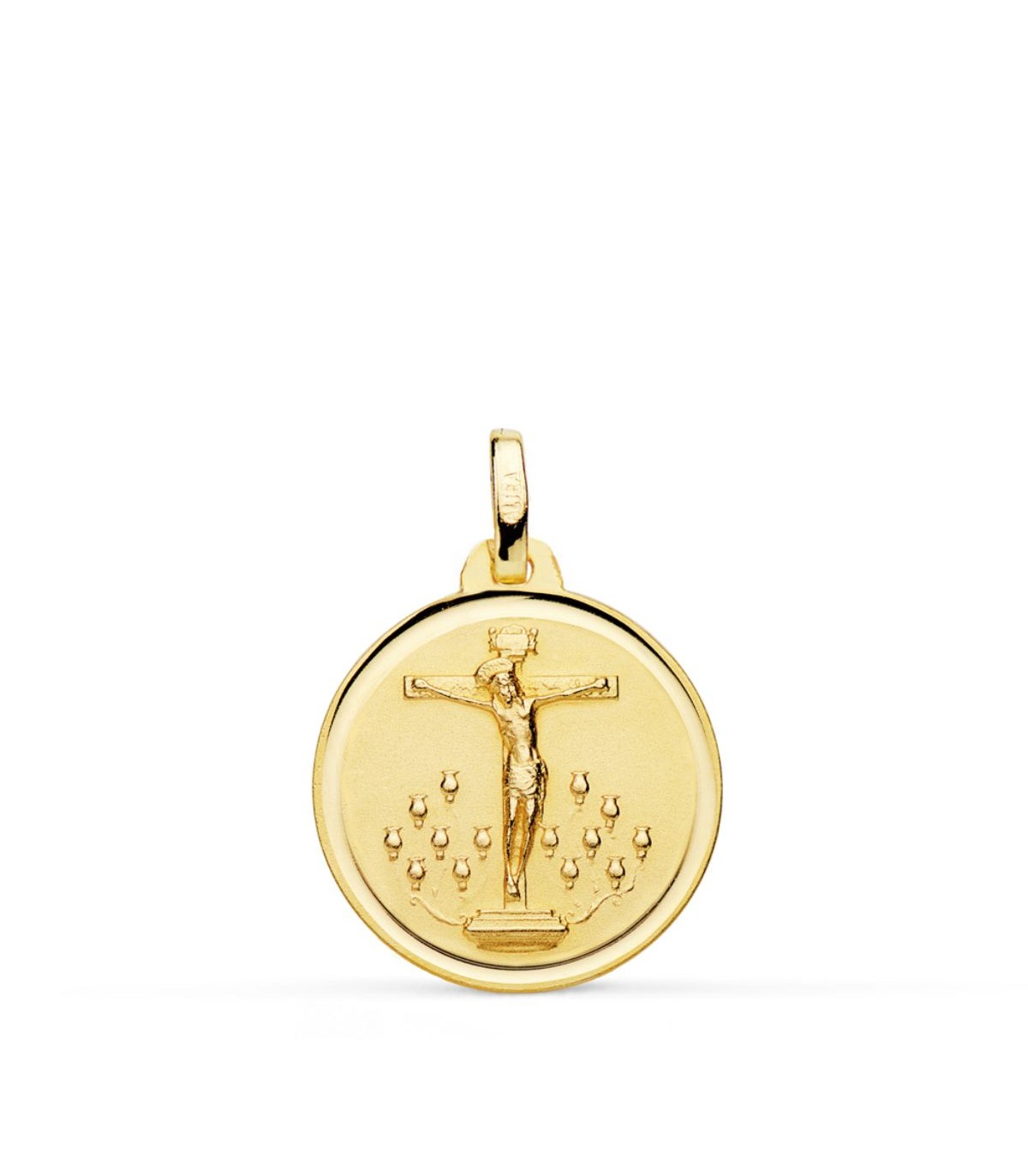 Médaille Christ Laguna Or 18K Biseauté 18mm