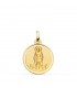 Médaille Saint Lazare Or 18K 18mm Biseauté