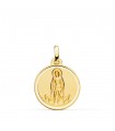 Hl Lazarus Medaille 750 Gelbgold Anhänger