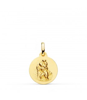 Anhänger St. Christophorus 18 Karat Medaille P8090-014