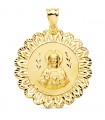 Sacro Cuore di Gesù cornice oro 18Kt 37 mm