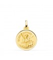 Medalla Saint Michel Oro 18K 18mm Bisel
