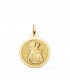 Medalla Virgen de los Desamparados Oro 18k 20mm Brillo - medallas de oro, medallas religiosas