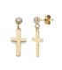 Boucles d'oreilles or jaune María 18 Carats
