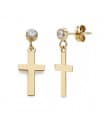Boucles d'oreilles or jaune María 18 Carats