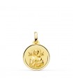 Médaille Notre-Dame du Perpétuel Secours Or 18K 16mm Biseauté