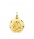 Medaglia Sant'Antonio da Padova oro 18kt 20mm lavorata