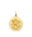 Medalla San Jorge Oro 18K 20mm Matizada