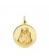 Médaille Sainte Lucie Or 18K 22mm Biseauté