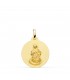 Medalla Virgen Inmaculada Oro 18K 18mm Mate - Nuestra señora inmaculada concepción - medallas de vírgenes