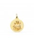 Médaille Saint Joseph Or 18K 18mm Mate