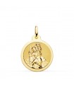 Médaille Saint Christophe Or 18K 20mm Brillante