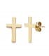 Kreuz-Ohrstecker Höhe 12 mm, Breite 7 mm | Für Damen und Herren