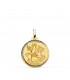 Medalla San Jorge Oro 18K 18mm Hélice. Colgante Sant Jordi Patrón de Barcelona