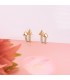 Pendientes Meraki Flecha Oro 18K - pendientes de mujer de oro, pendientes con piedras