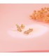 Pendientes Meraki Oro 18K Thunder - pendientes de mujer de oro, pendientes con piedras