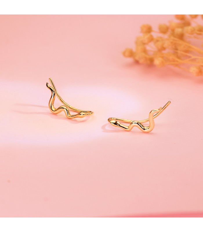 Grimpeurs d'oreilles Serpent Or 18K