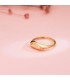 Anello chevalier da donna, forma mandorla, oro giallo18kt 750 ‰ | Anelli con incisione iniziali